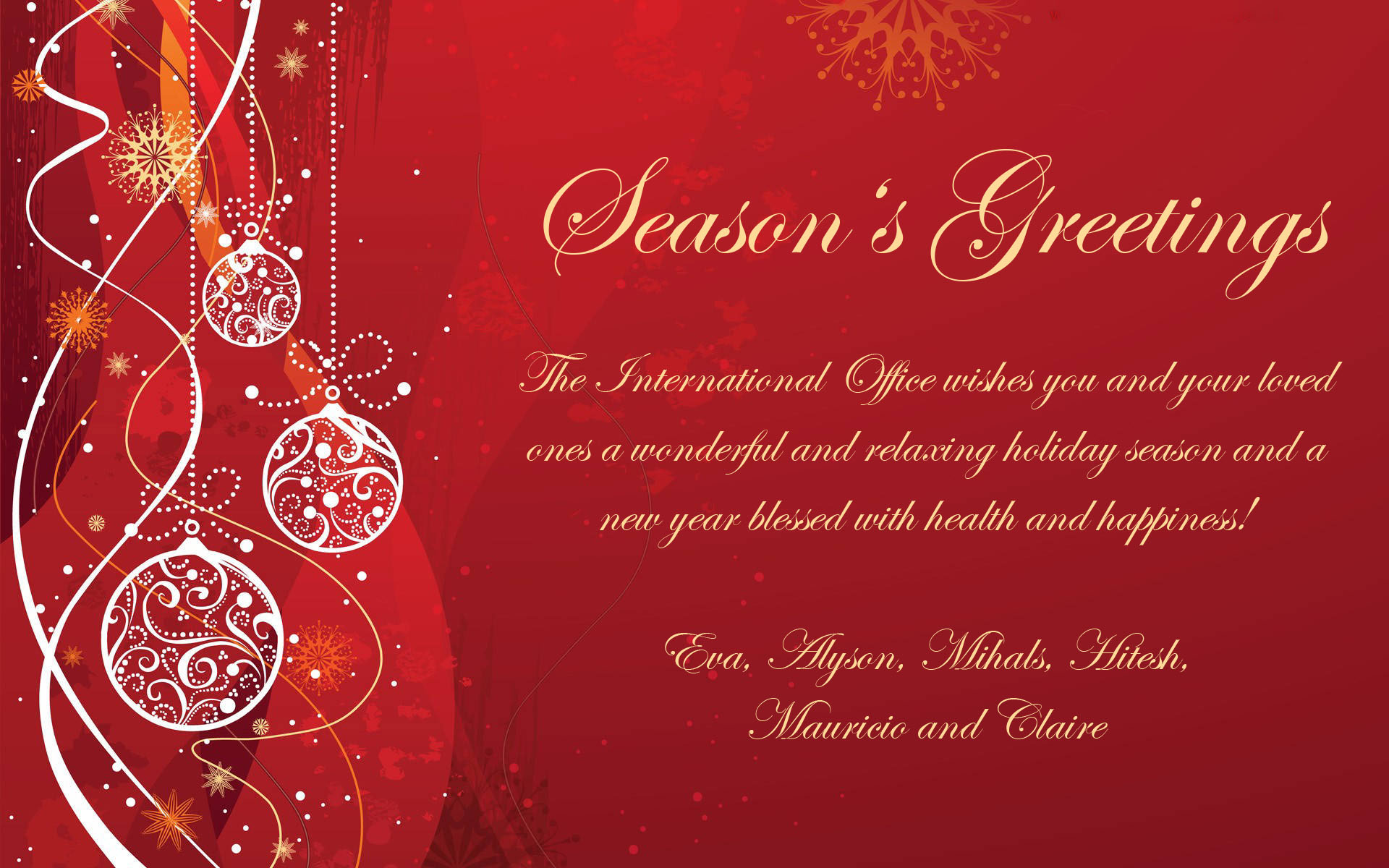 Season's Greetings